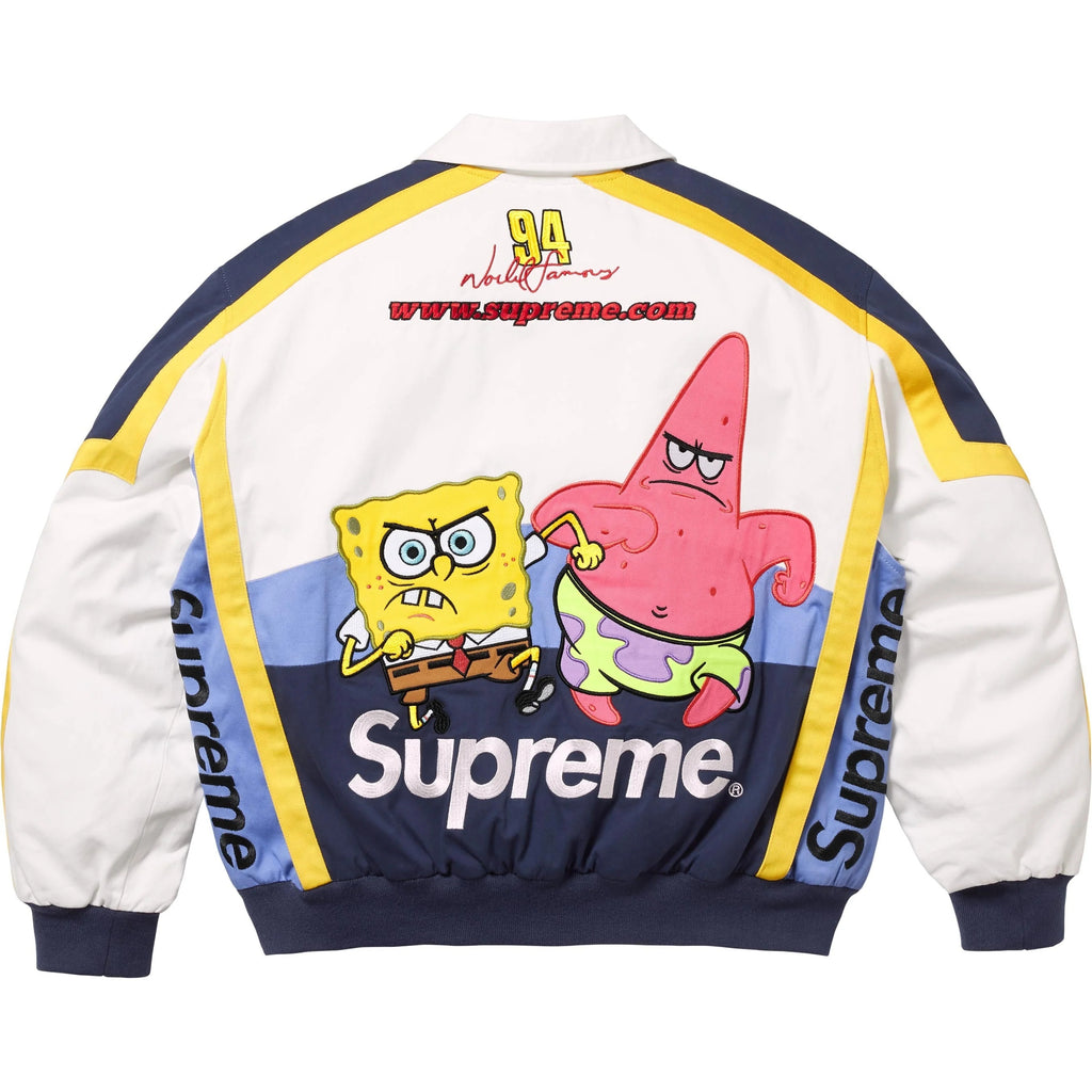 SUPREME SPONGEBOB SQUAREPANTS JEFF HAMILTON RACING JACKET
