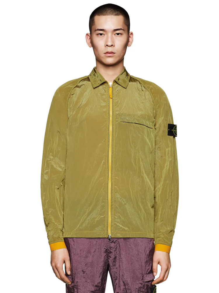 STONE ISLAND GARMENT-DYED NYLON METAL OVERSHIRT