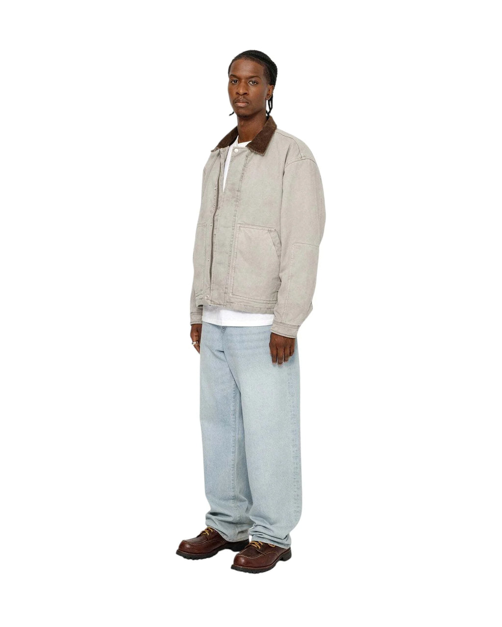 STUSSY WORKGEAR JACKET GREY